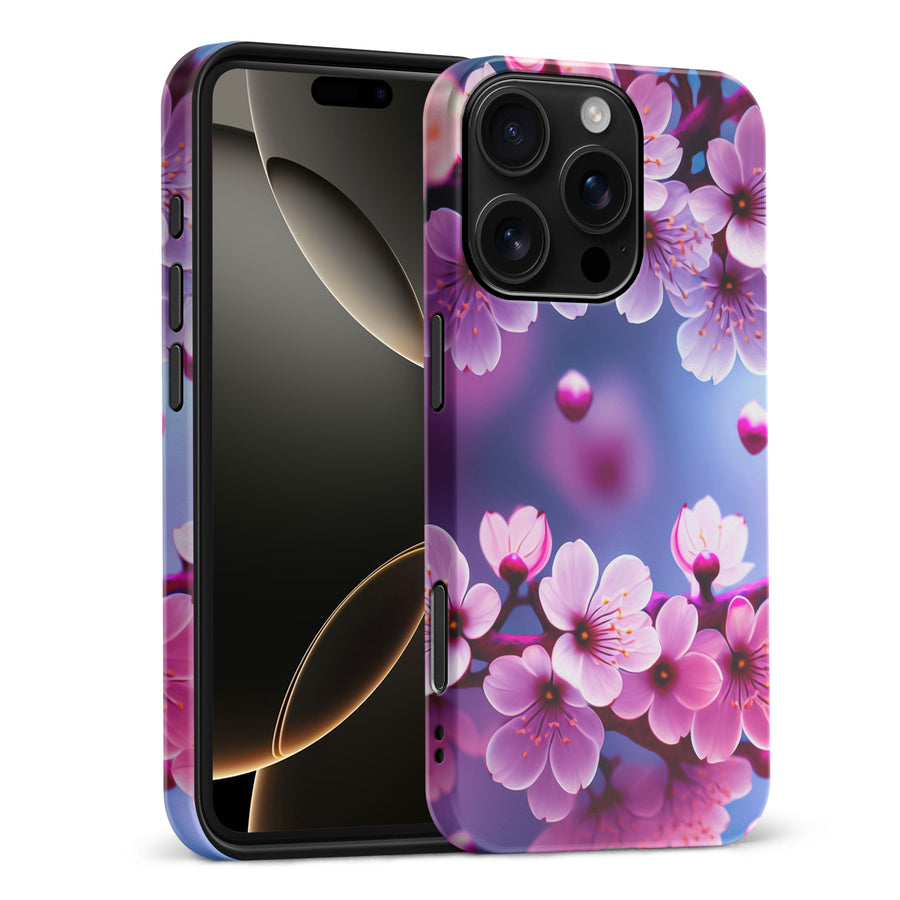 iPhone 16 Pro Max Sakura Phone Case in Purple