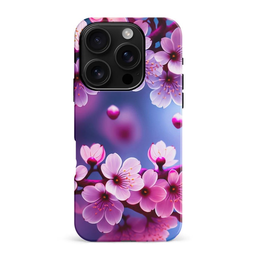 iPhone 16 Pro Max Sakura Phone Case in Purple