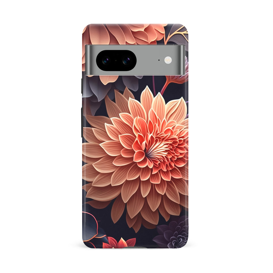 Google Pixel 8A Dahlia Phone Case in Black