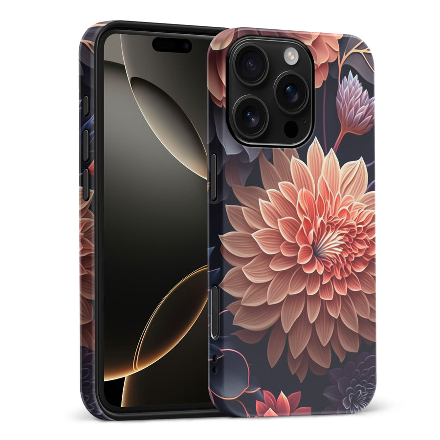 iPhone 16 Pro Max Dahlia Phone Case in Black