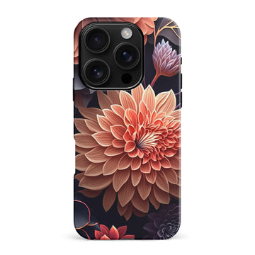 iPhone 16 Pro Max Dahlia Phone Case in Black