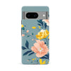 Google Pixel 8 Hibiscus Phone Case in Blue