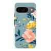 Google Pixel 9 Hibiscus Phone Case in Blue