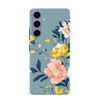 Samsung Galaxy S24 Plus Hibiscus Phone Case in Blue