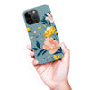 iPhone 15 Pro Max Hibiscus Phone Case in Blue