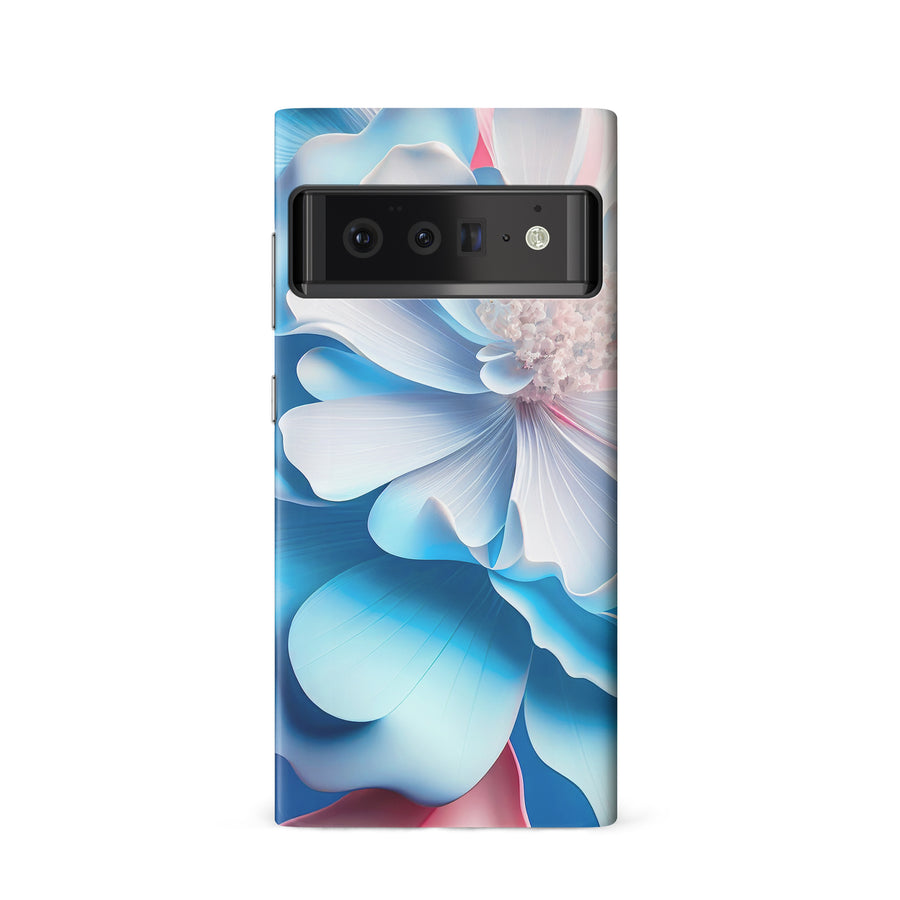 Google Pixel 6 Blossom Phone Case in Blue