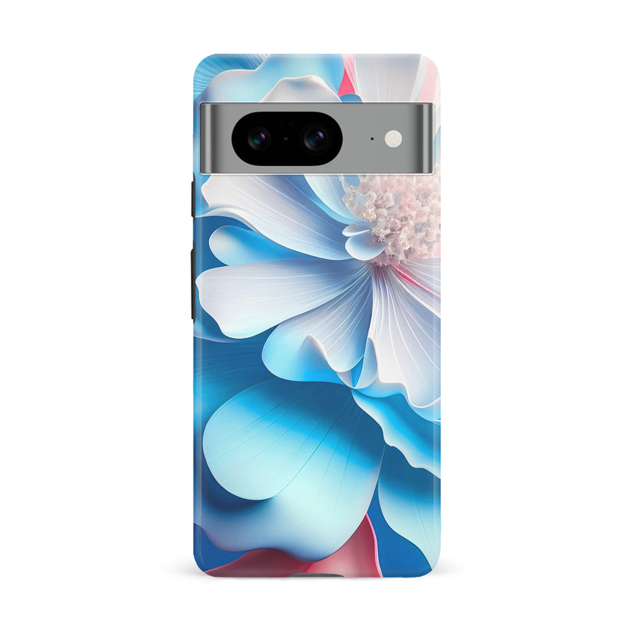 Google Pixel 8  Blossom Phone Case in Blue