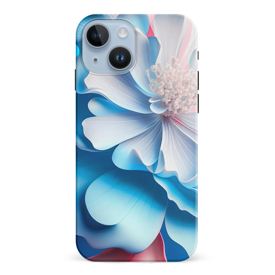 iPhone 15 Blossom Phone Case in Blue