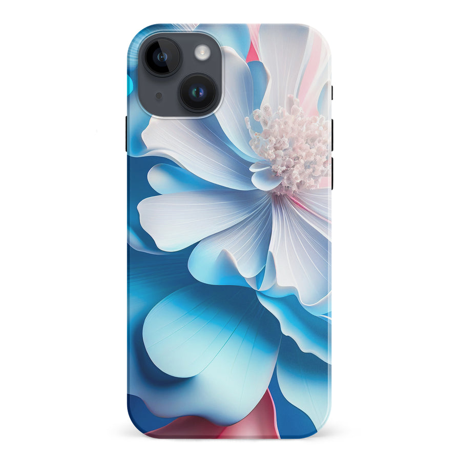 iPhone 15 Plus Blossom Phone Case in Blue