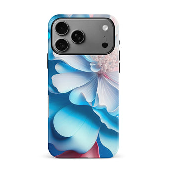 iPhone 17 Pro Max Hyper Blue Blossom Floral Phone Case