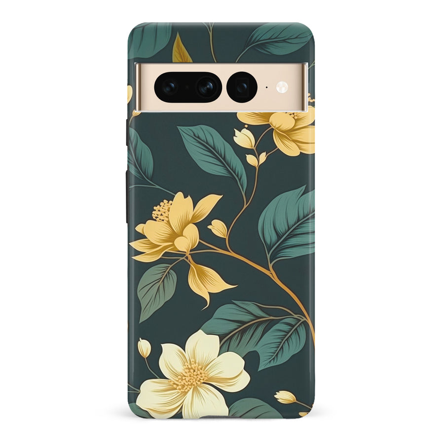 Google Pixel 7 Pro Floral Phone Case in Green