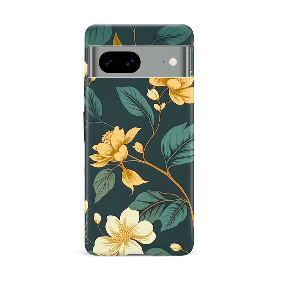 Google Pixel 8A Floral Phone Case in Green