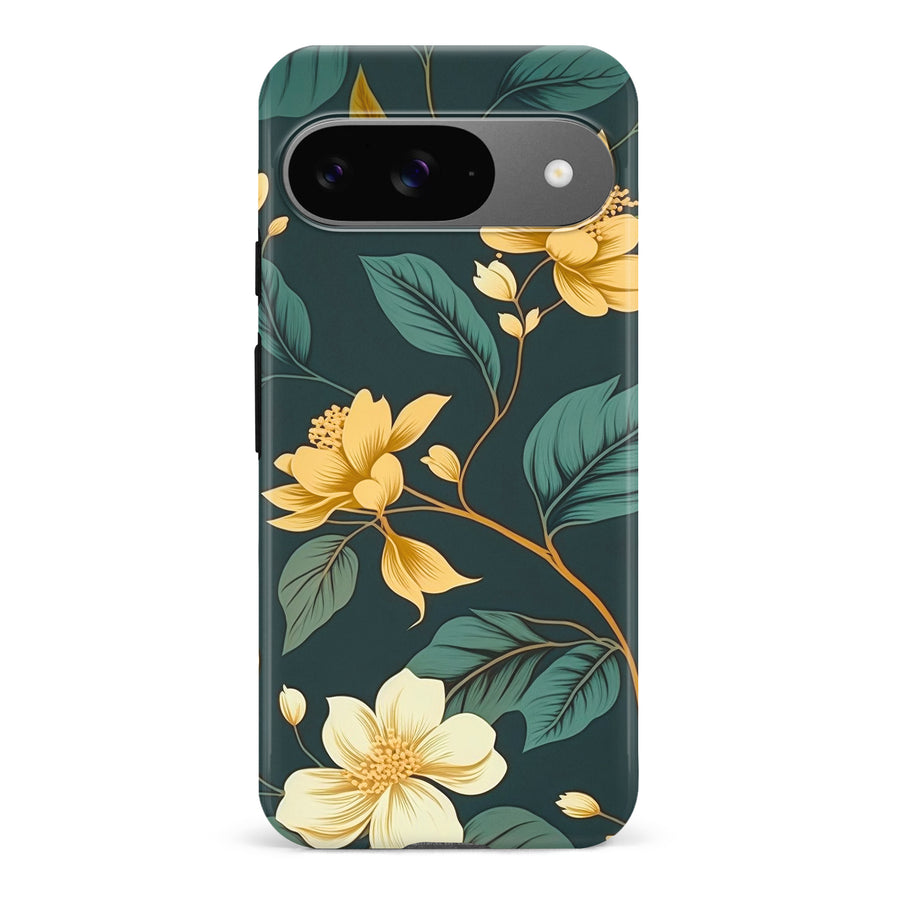 Google Pixel 9 Floral Phone Case in Green