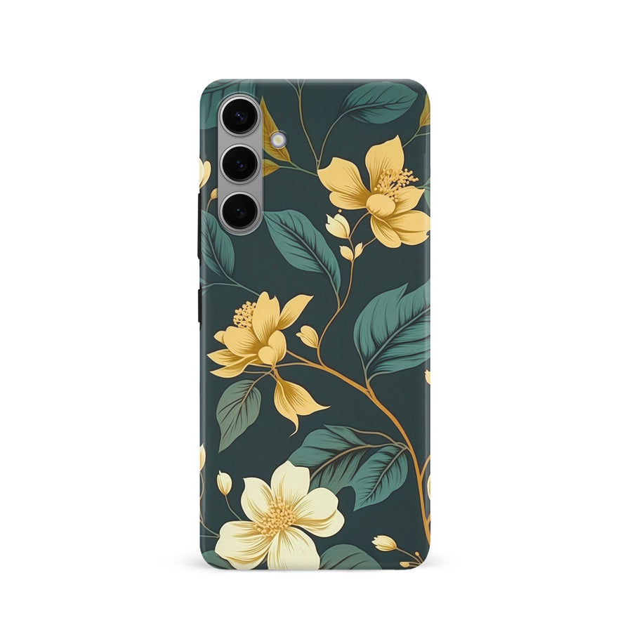 Samsung Galaxy S24 Floral Phone Case in Green