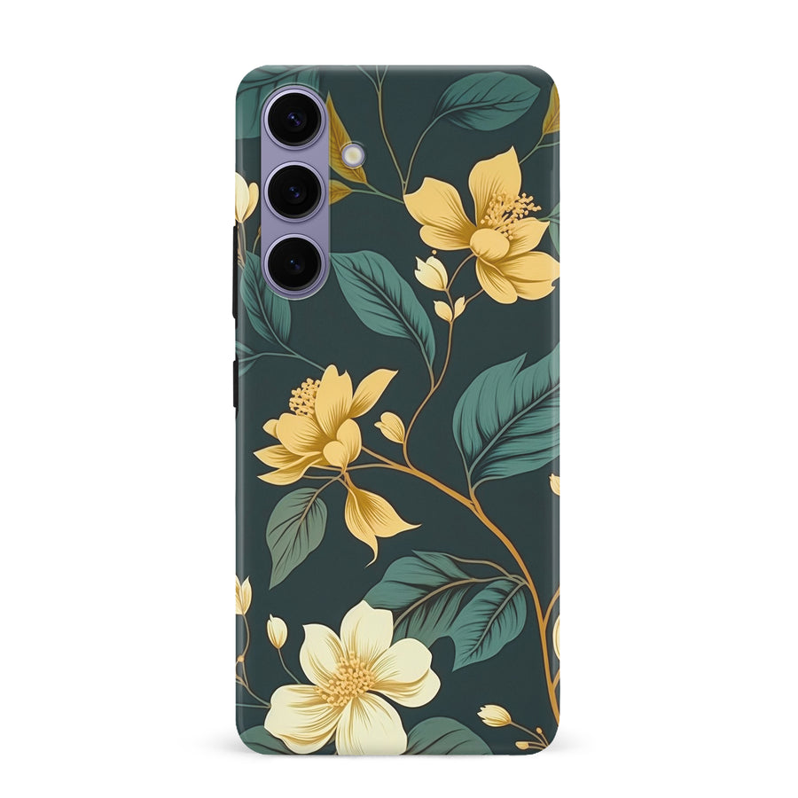 Samsung Galaxy S24 Plus Floral Phone Case in Green