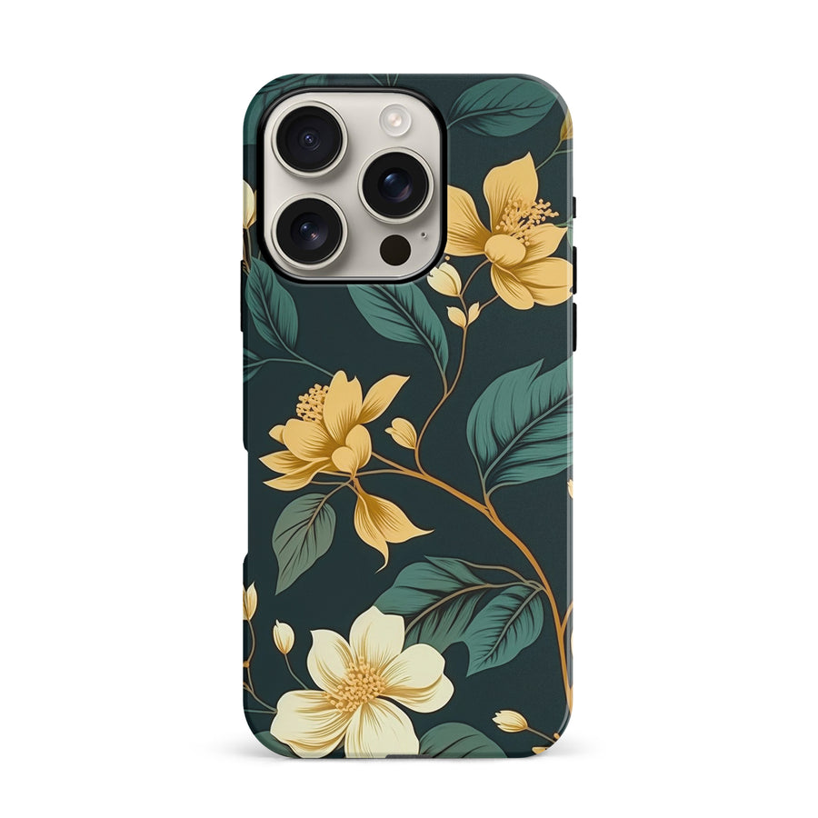 iPhone 16 Pro Floral Phone Case in Green