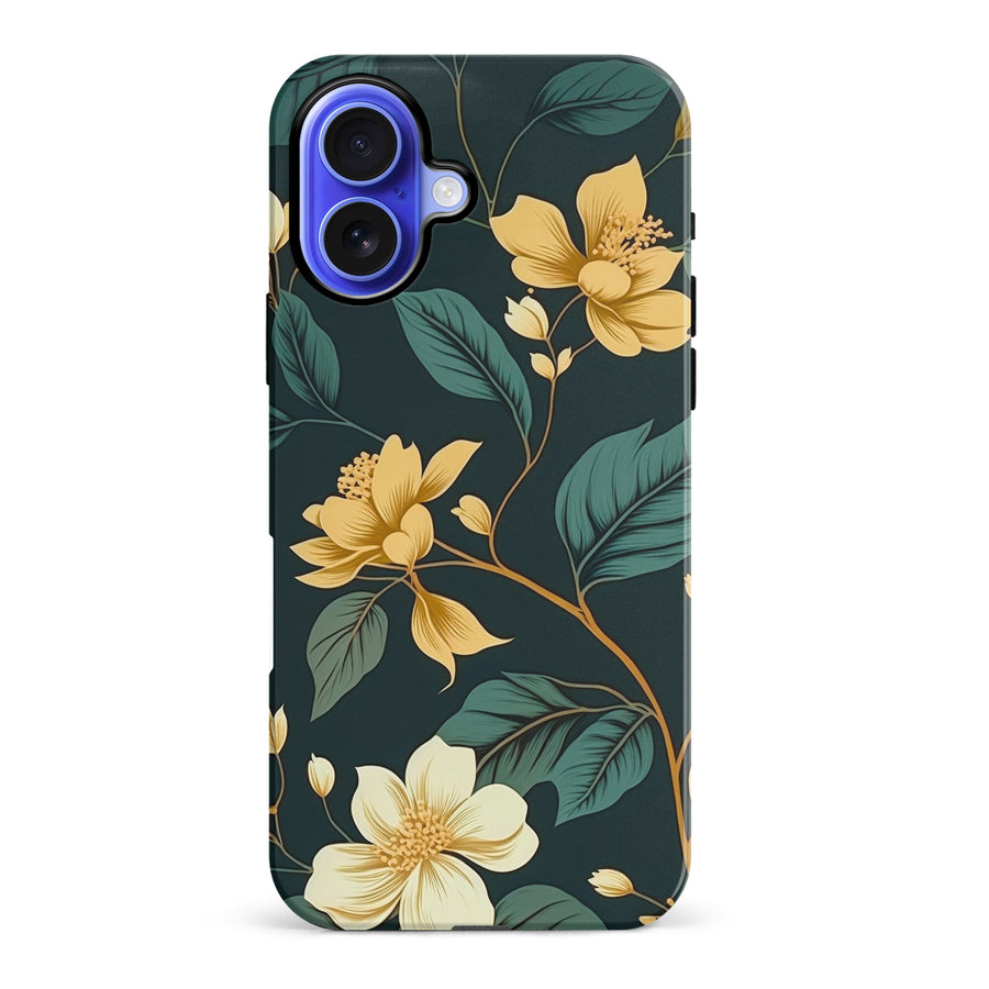 iPhone 16 Plus Floral Phone Case in Green