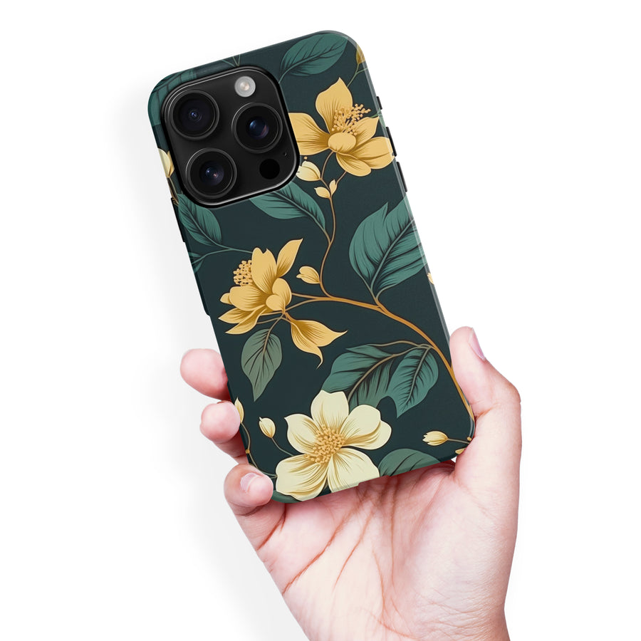 iPhone 16 Pro Max Floral Phone Case in Green