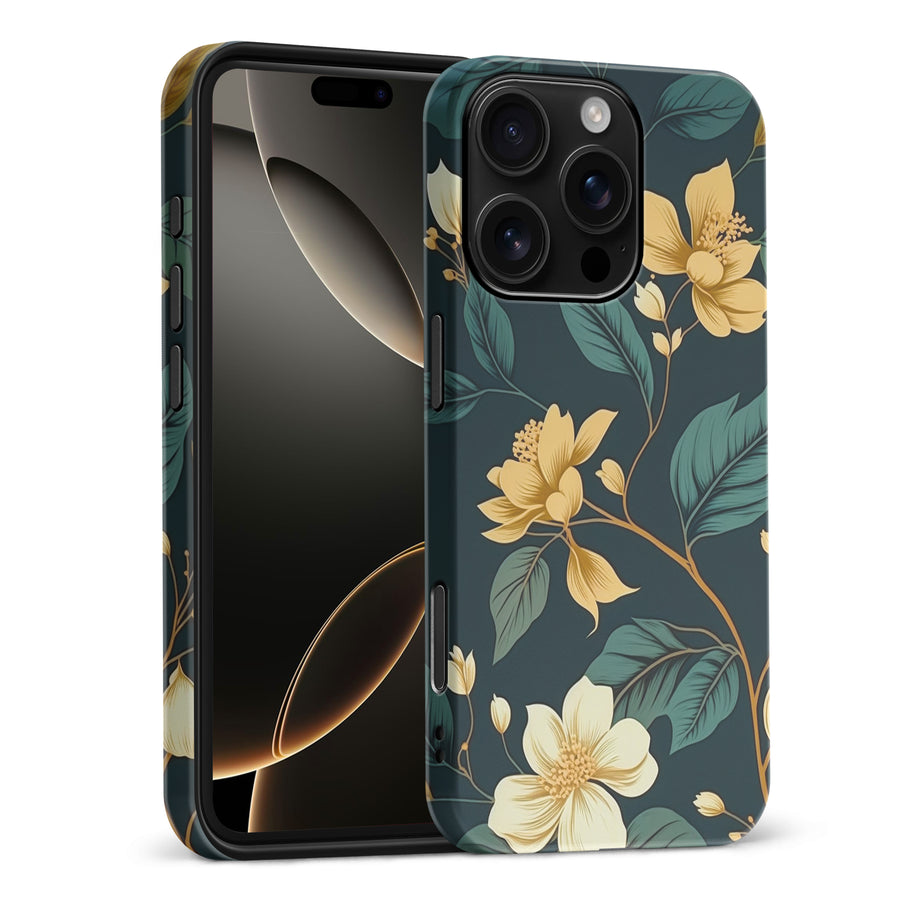 iPhone 16 Pro Max Floral Phone Case in Green