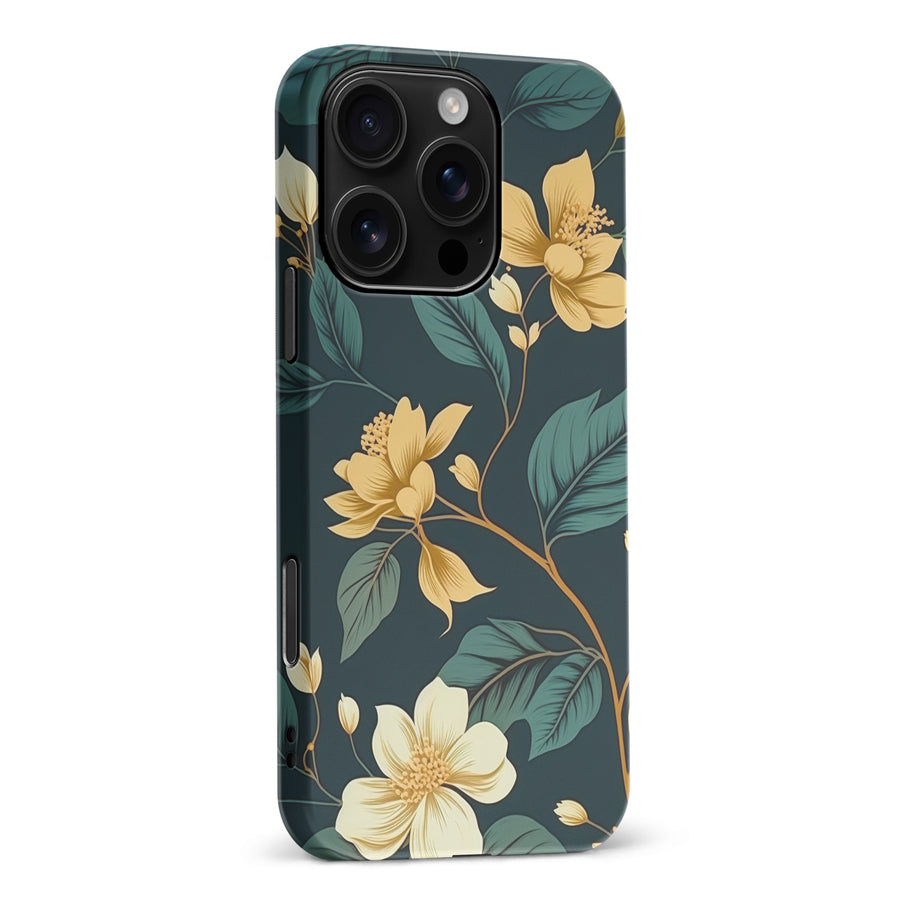 iPhone 16 Pro Max Floral Phone Case in Green