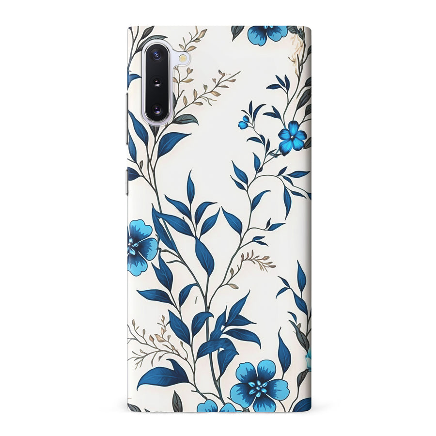 Samsung Galaxy Note 10 Blue Hibiscus Phone Case in White