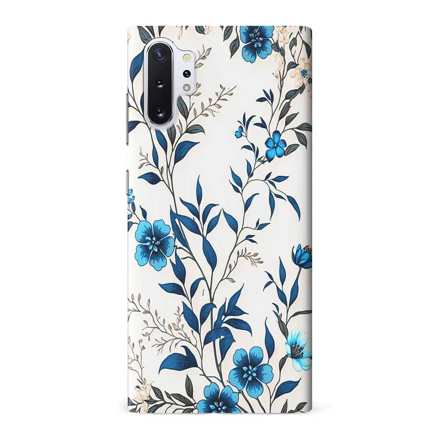 Samsung Galaxy Note 10 Pro Blue Hibiscus Phone Case in White