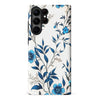 Samsung S23 Ultra Blue Hibiscus Phone Case in White