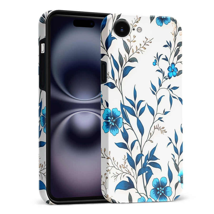 Blue Hibiscus Floral Phone Case