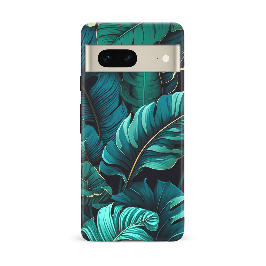 Google Pixel 7 Floral Phone Case in Green