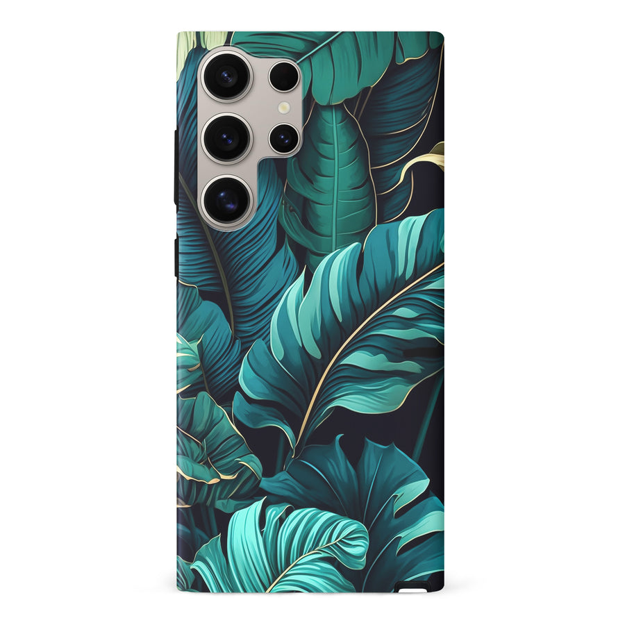 Samsung Galaxy S24 Ultra Floral Phone Case in Green
