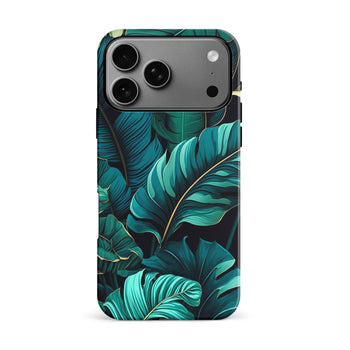 iPhone 17 Pro Max Tropical Rainforest Leaves Phone Case