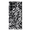 Samsung Galaxy S22 Ultra Monochrome Floral Phone Case in Black and White