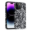 iPhone 15 Pro Max Monochrome Floral Phone Case in Black and White