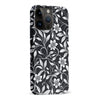 iPhone 15 Pro Max Monochrome Floral Phone Case in Black and White