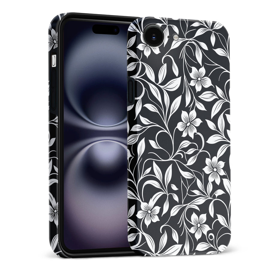 Monochrome Floral Phone Case