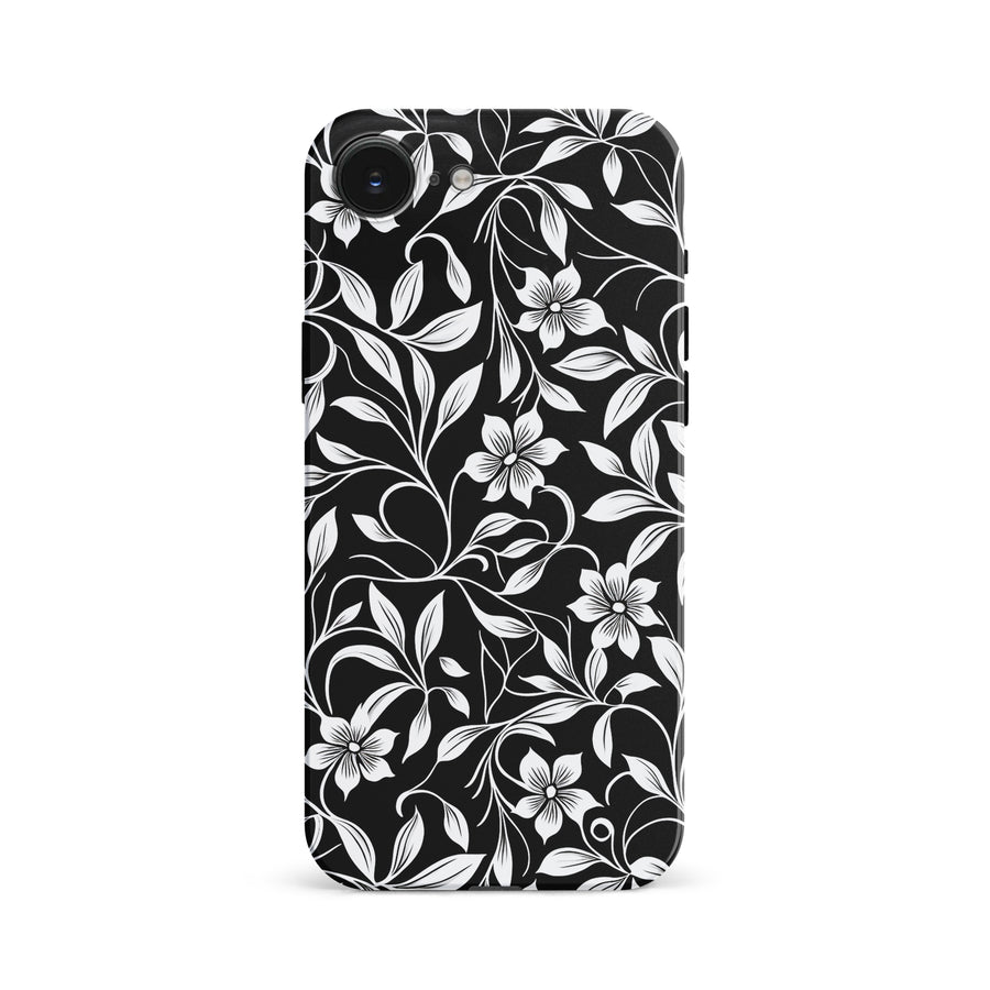 Monochrome Floral Phone Case