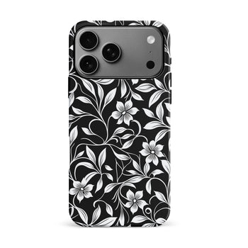 iPhone 17 Pro Max Monochrome Floral Phone Case