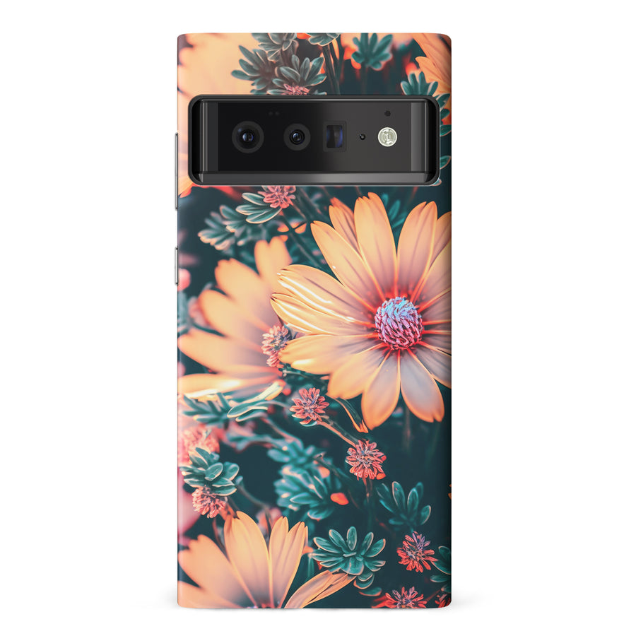 Google Pixel 6 Pro Floral Phone Case in Orange