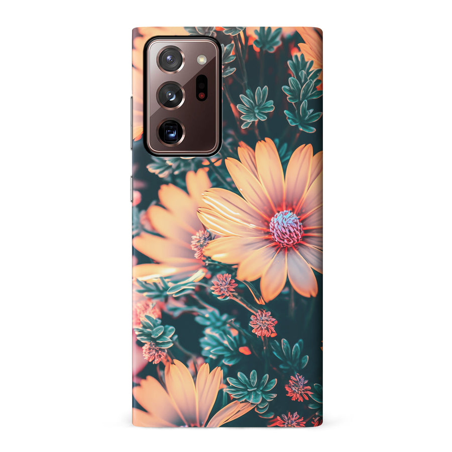 Samsung Galaxy Note 20 Ultra Floral Phone Case in Orange