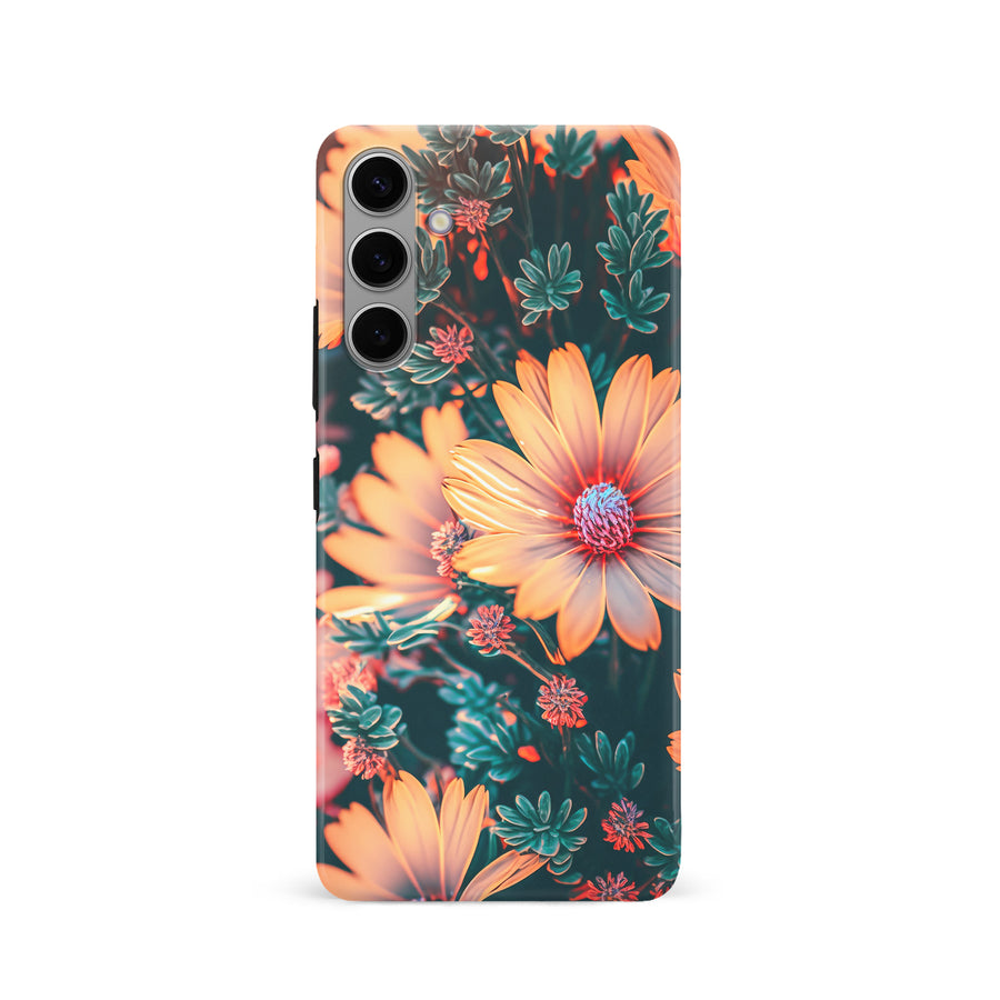 Samsung Galaxy S24 Floral Phone Case in Orange
