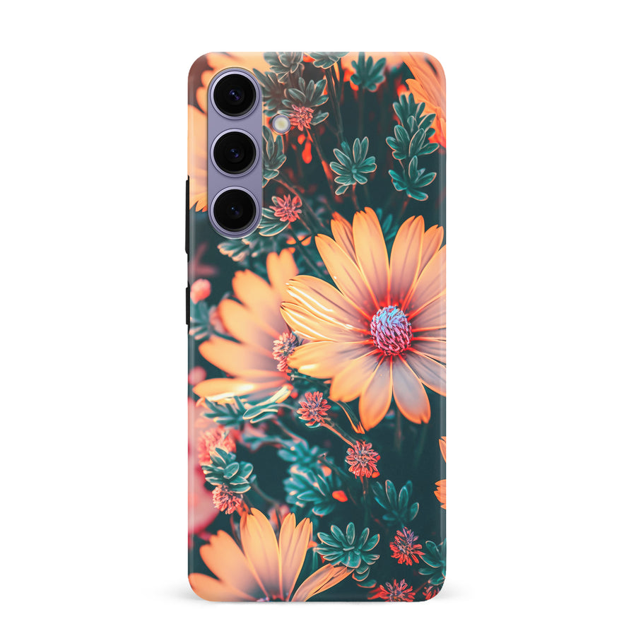 Samsung Galaxy S24 Plus Floral Phone Case in Orange