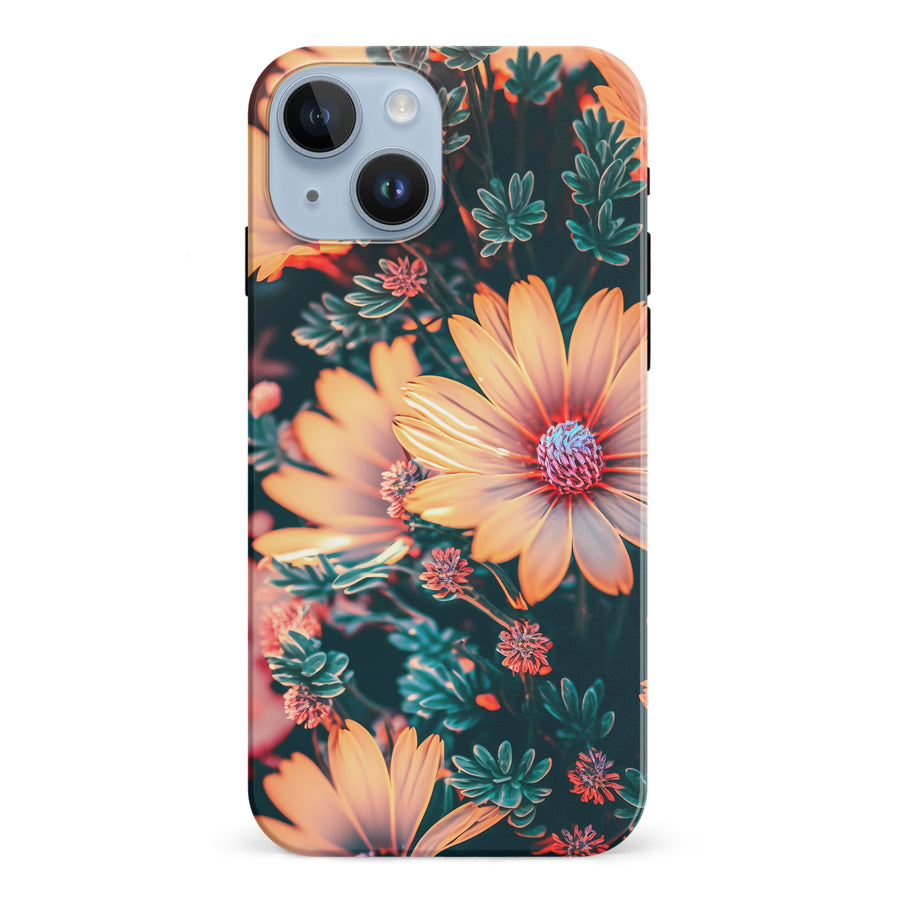 iPhone 15 Floral Phone Case in Orange