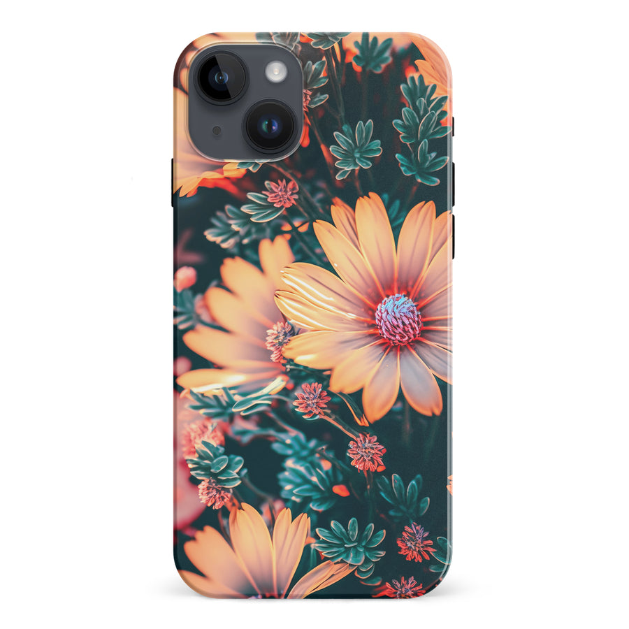 iPhone 15 Plus Floral Phone Case in Orange