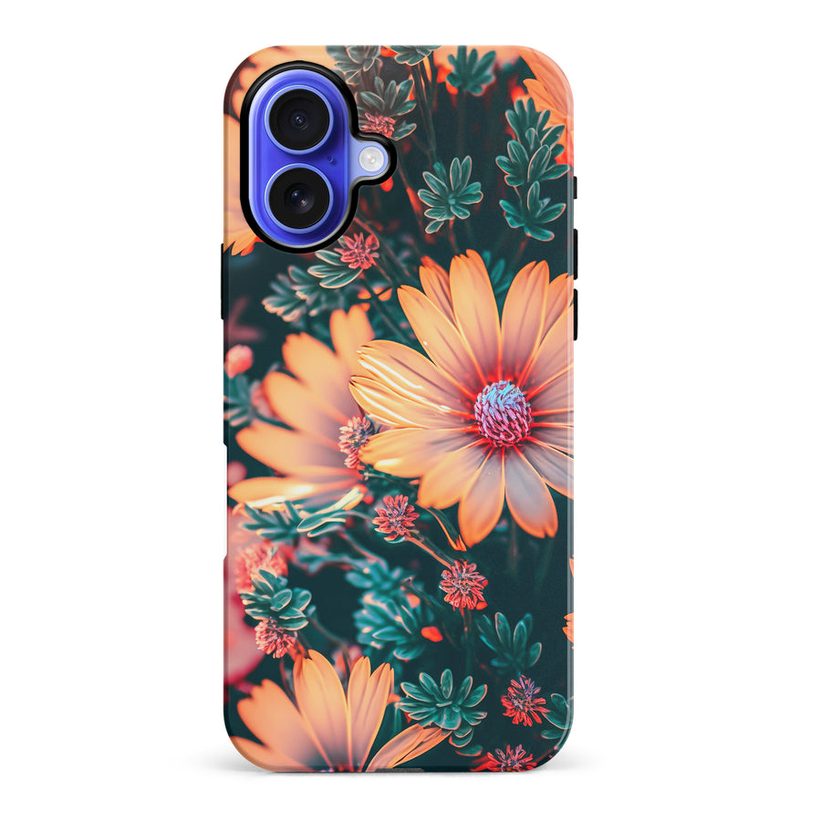 iPhone 16 Plus Floral Phone Case in Orange