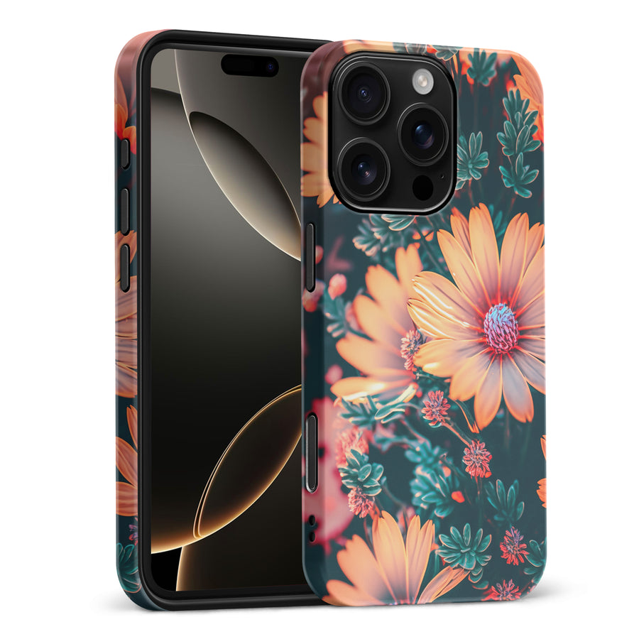 iPhone 16 Pro Max Floral Phone Case in Orange