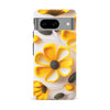 Google Pixel 8 Black-Eyed Susan Phone Case in White