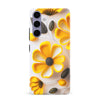 Samsung Galaxy 24 Plus Black-Eyed Susan Phone Case in White