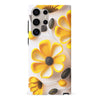 Samsung Galaxy 24 Ultra Black-Eyed Susan Phone Case in White