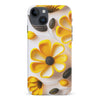iPhone 15 Plus Black-Eyed Susan Phone Case in White