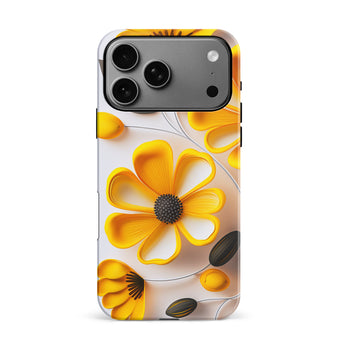 iPhone 17 Pro Max Black Eyed Susan Floral Phone Case